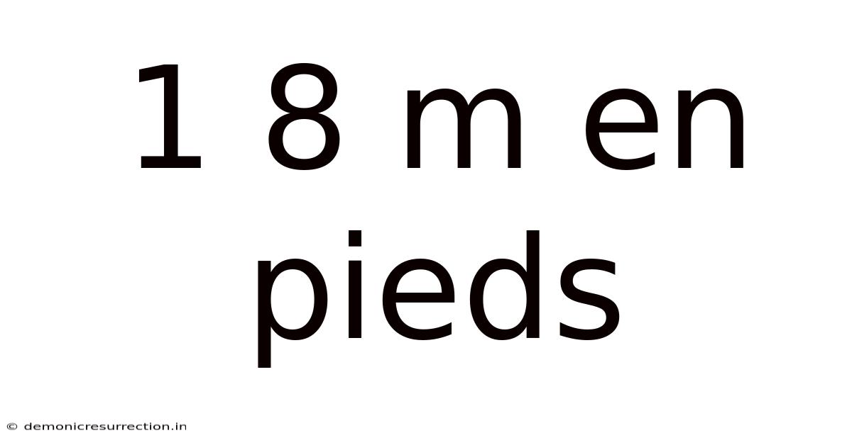 1 8 M En Pieds