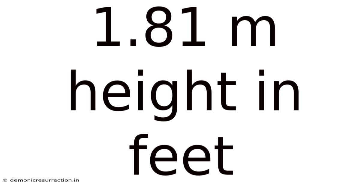 1.81 M Height In Feet