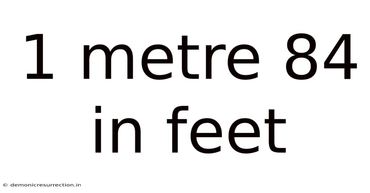 1 Metre 84 In Feet