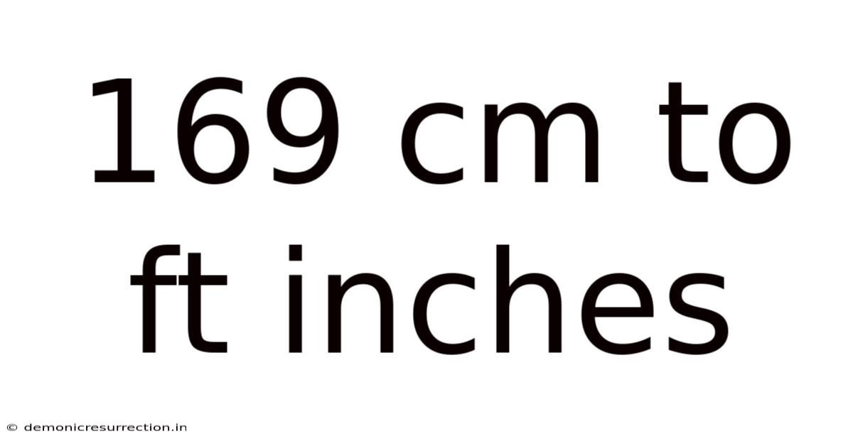 169 Cm To Ft Inches