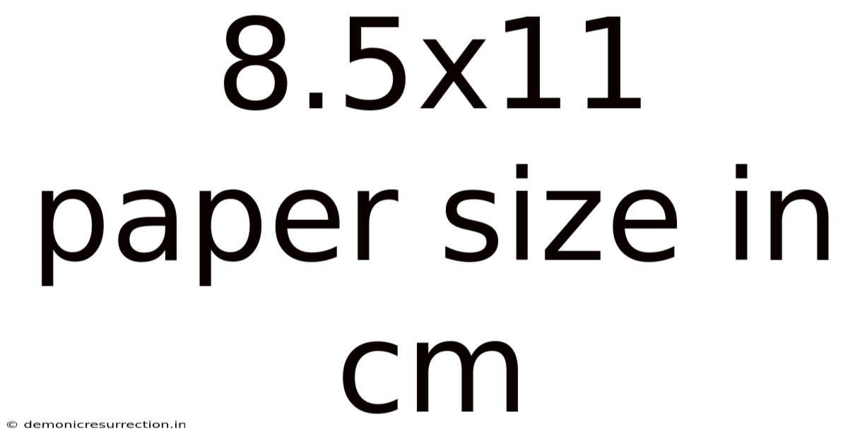8.5x11 Paper Size In Cm