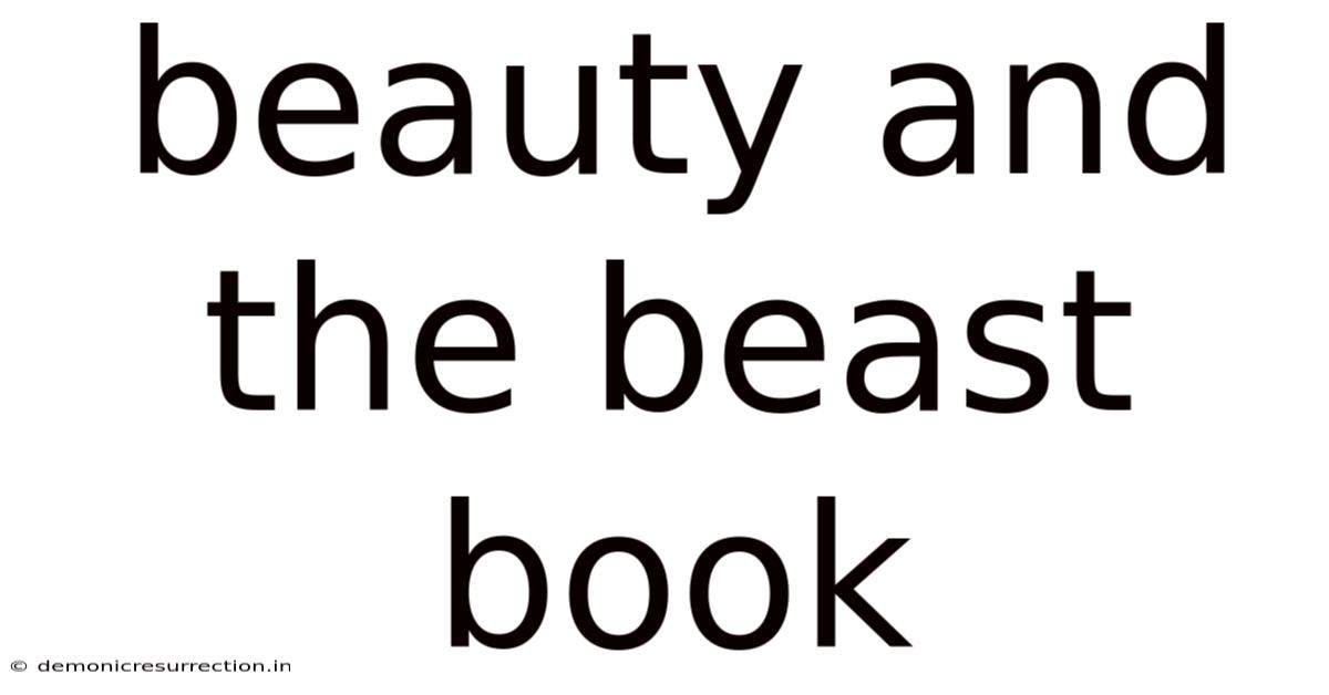 Beauty And The Beast Book