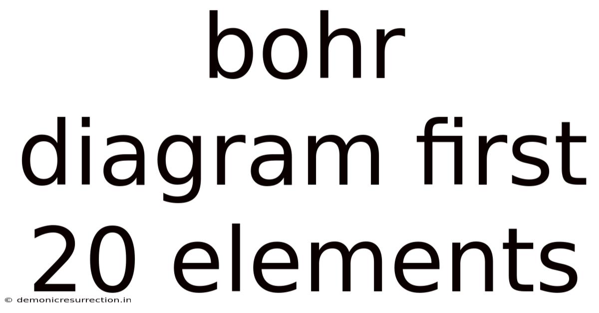 Bohr Diagram First 20 Elements