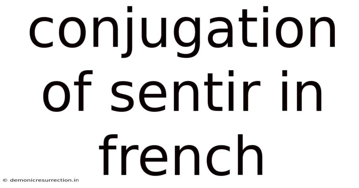Conjugation Of Sentir In French