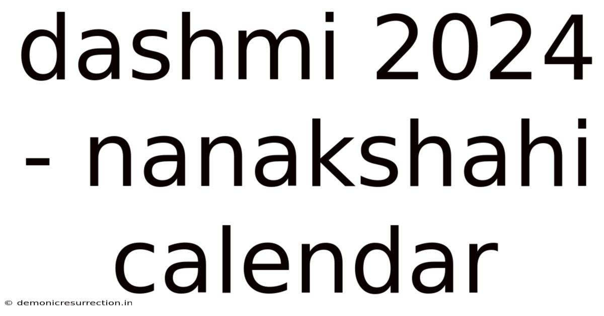 Dashmi 2024 - Nanakshahi Calendar