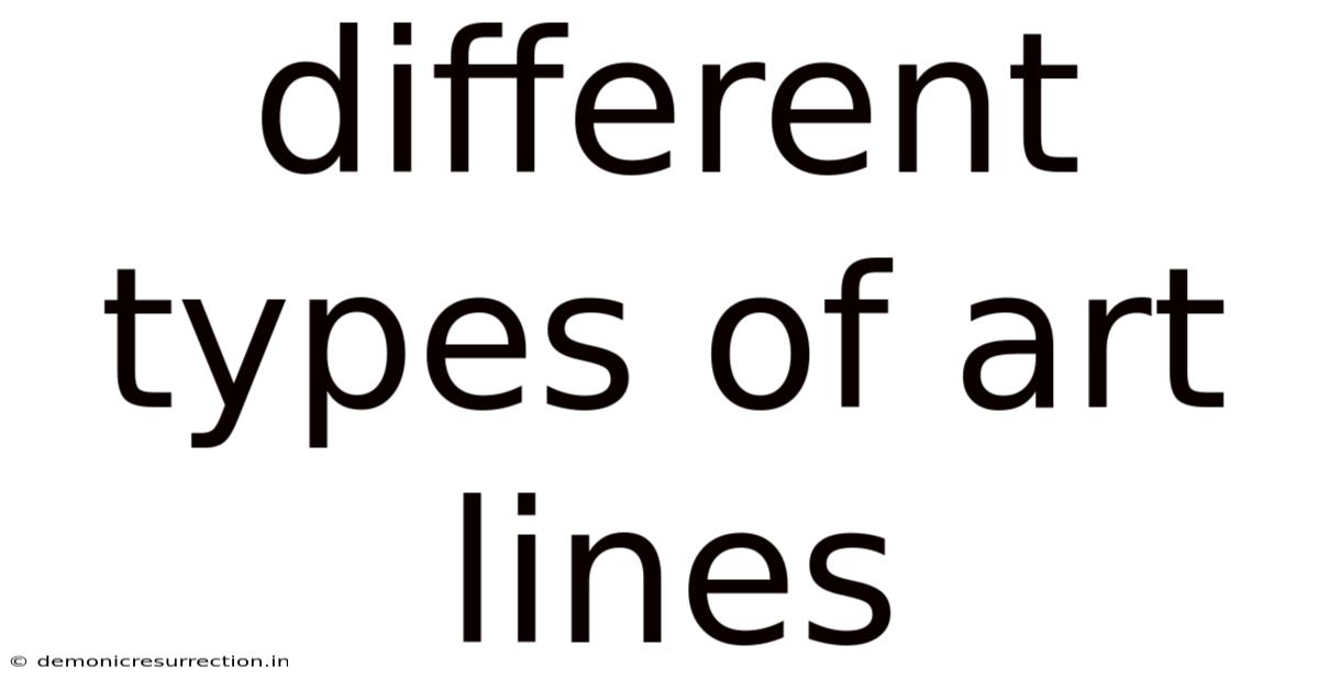 Different Types Of Art Lines