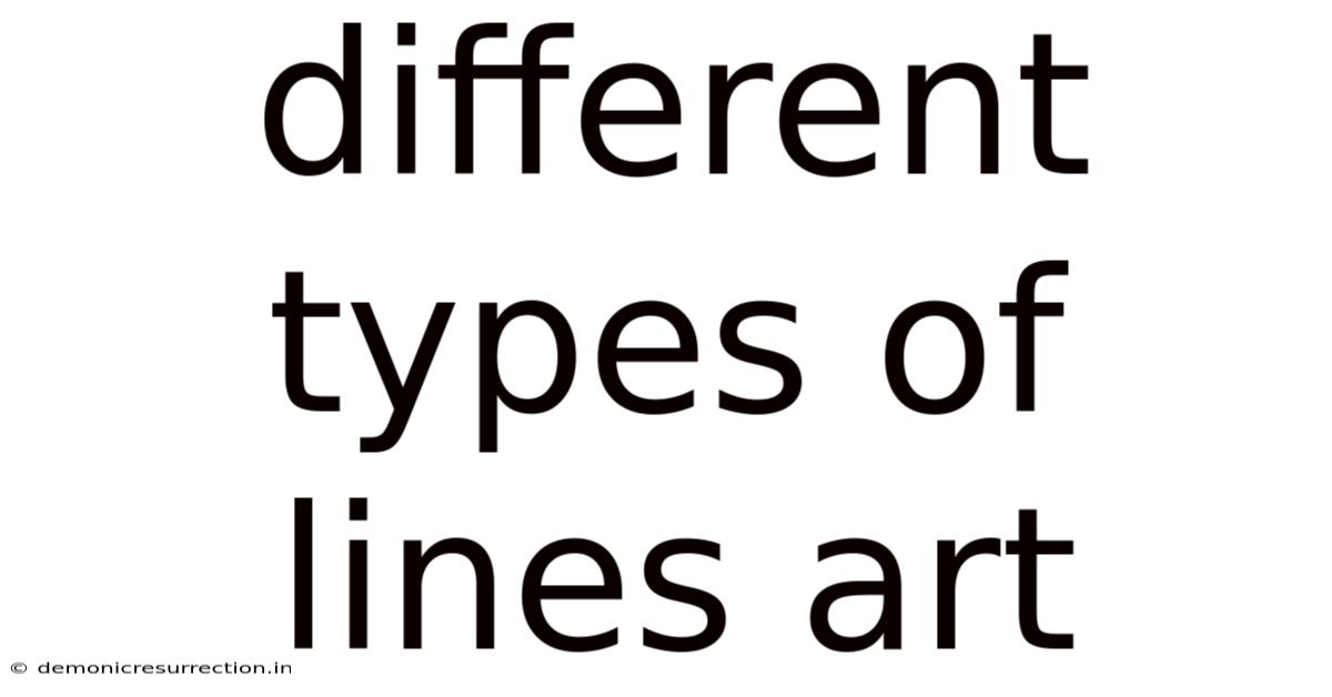 Different Types Of Lines Art