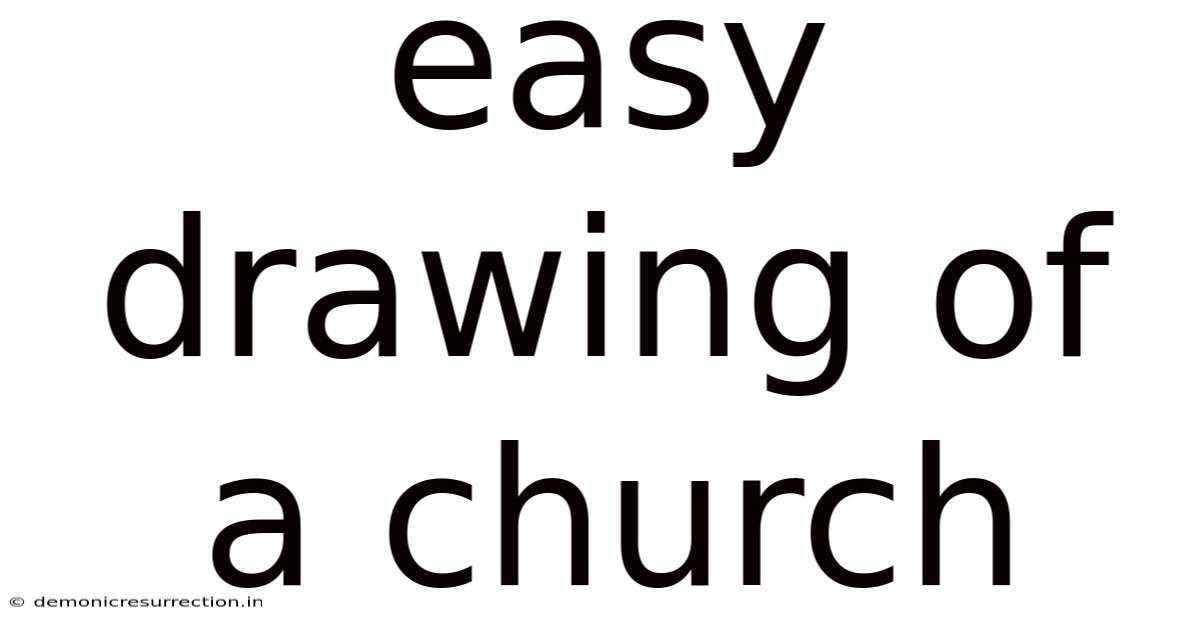 Easy Drawing Of A Church