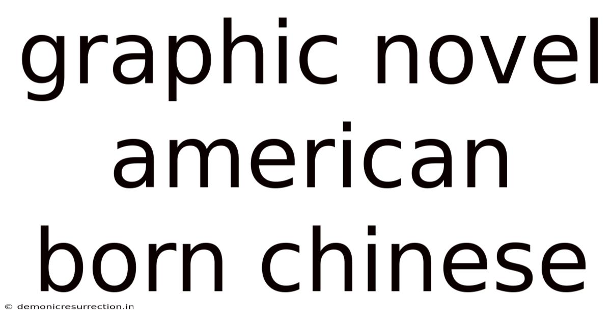 Graphic Novel American Born Chinese