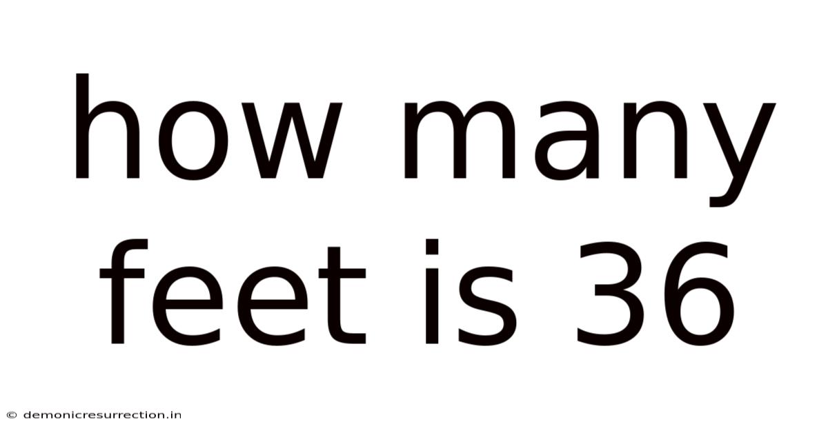How Many Feet Is 36