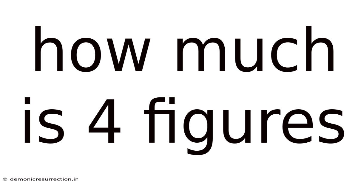 How Much Is 4 Figures
