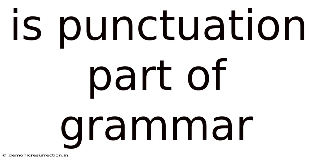 Is Punctuation Part Of Grammar