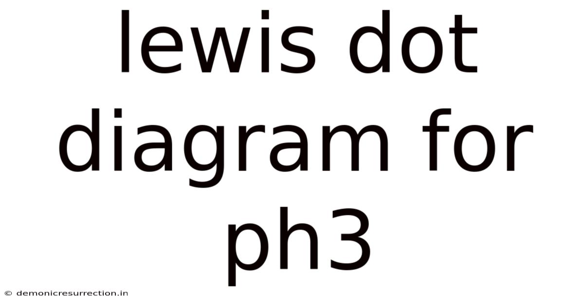 Lewis Dot Diagram For Ph3