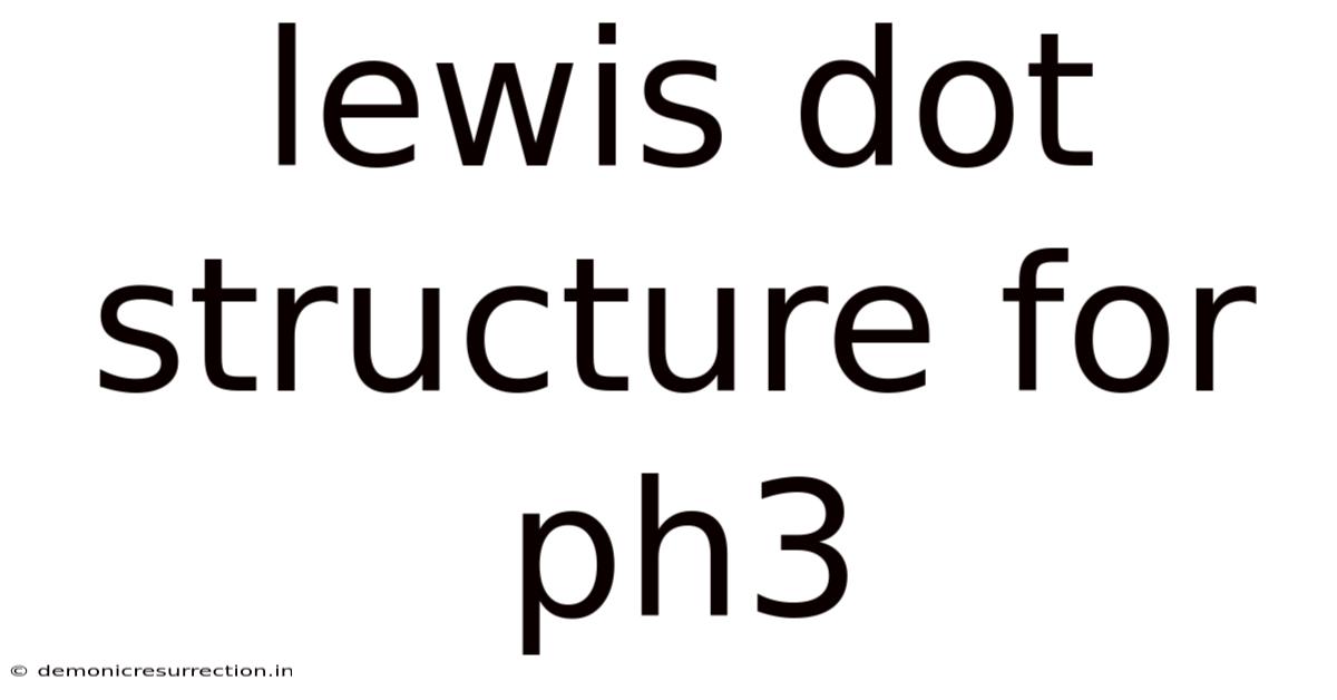 Lewis Dot Structure For Ph3