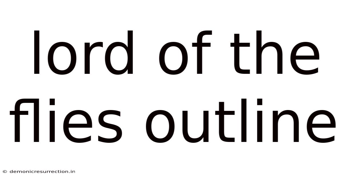 Lord Of The Flies Outline