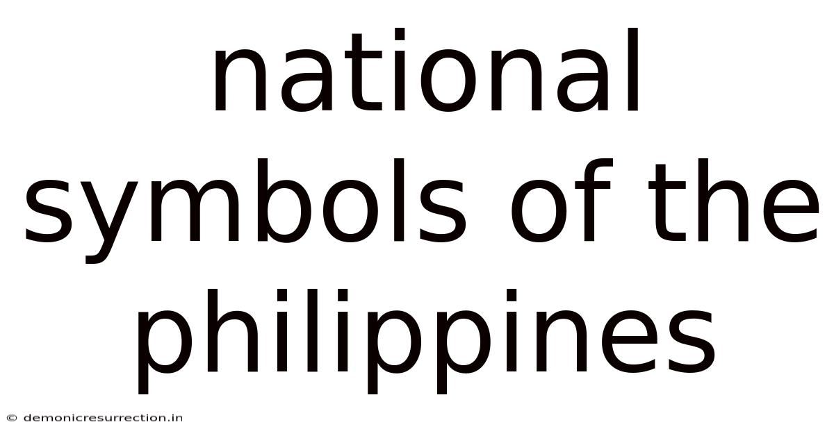 National Symbols Of The Philippines