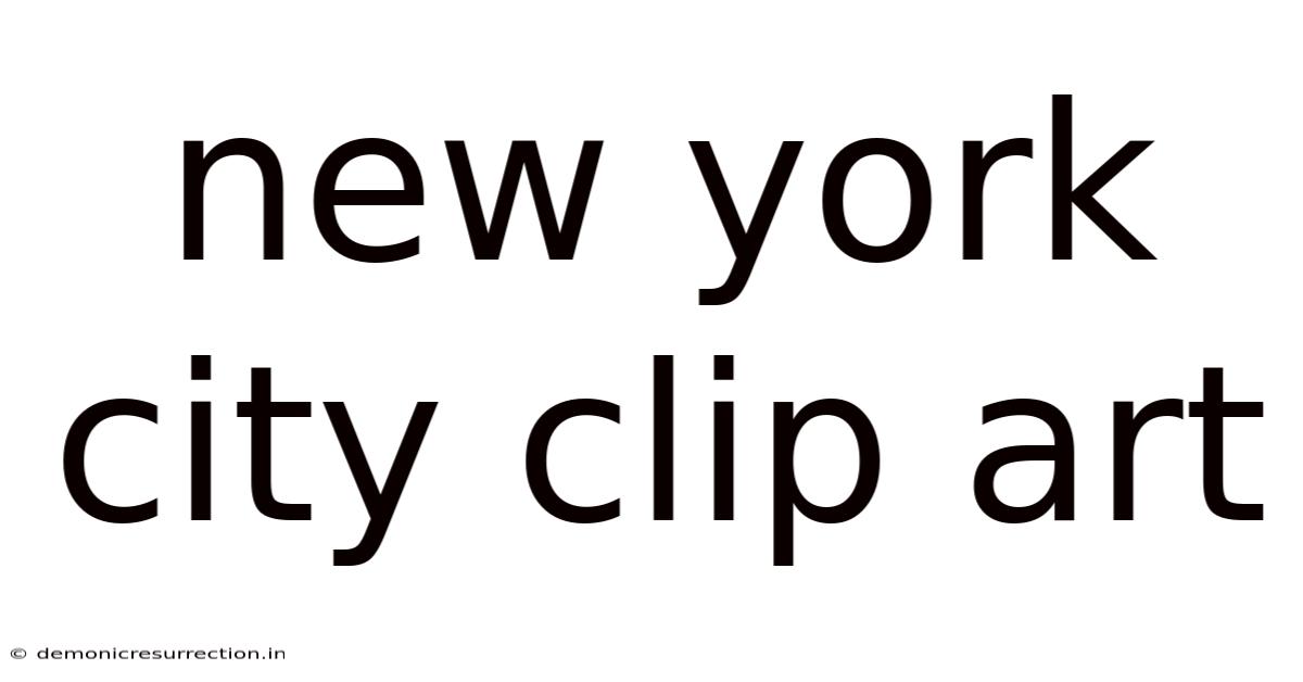 New York City Clip Art