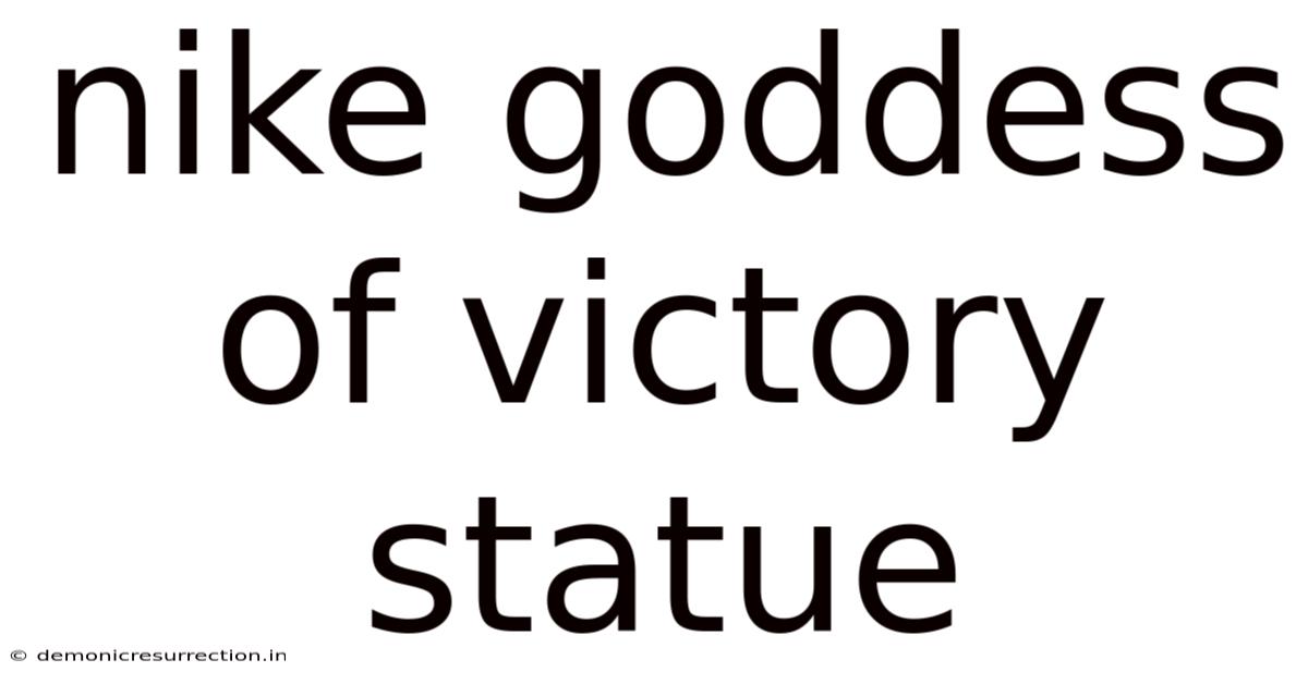 Nike Goddess Of Victory Statue
