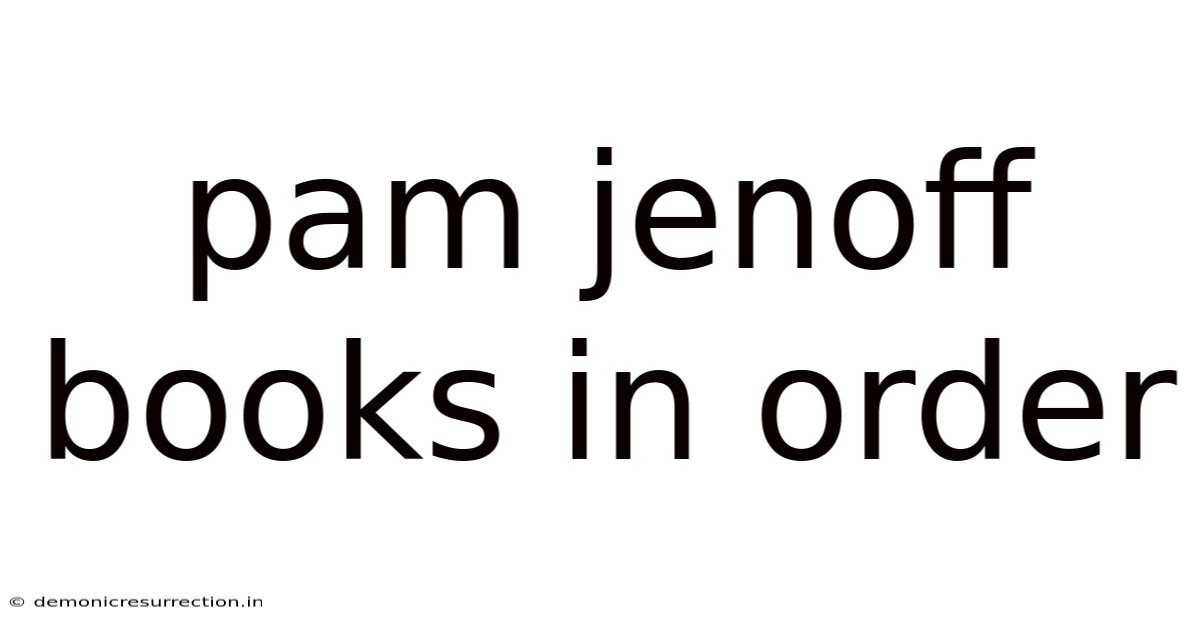 Pam Jenoff Books In Order