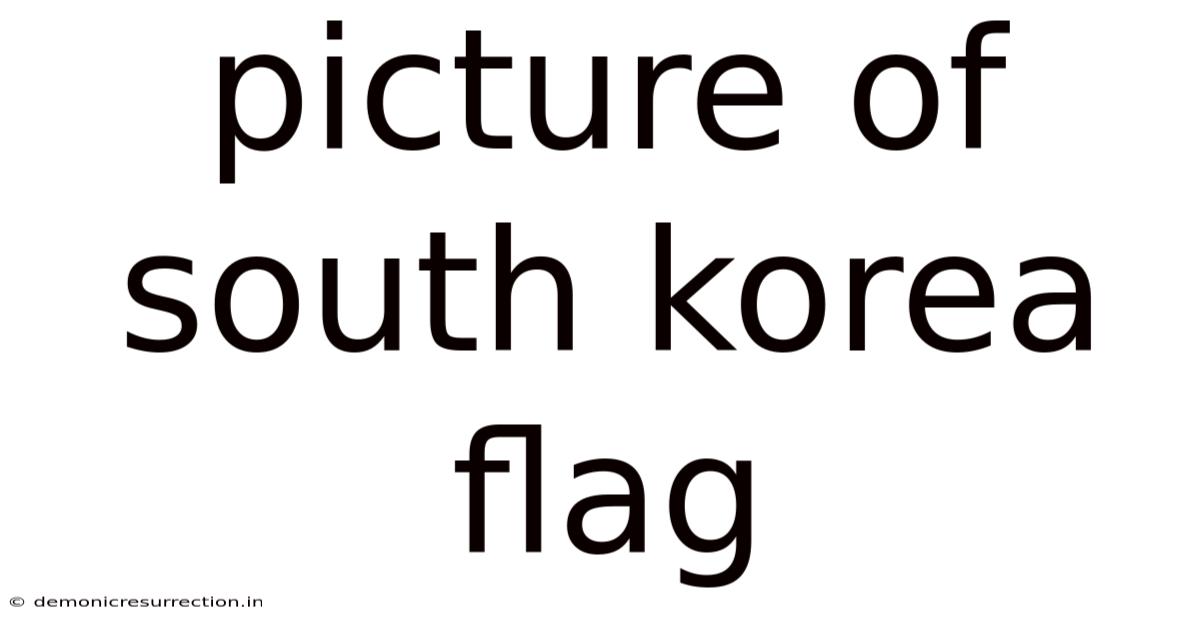 Picture Of South Korea Flag