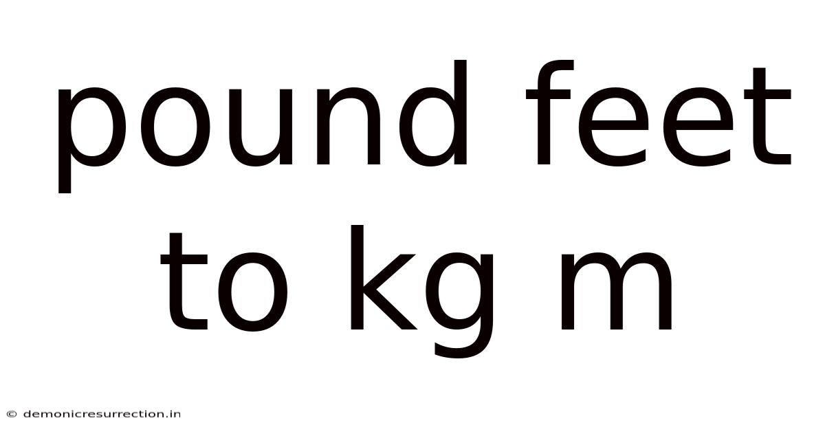 Pound Feet To Kg M