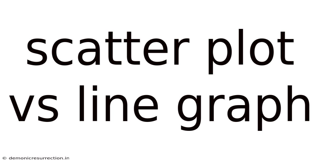 Scatter Plot Vs Line Graph