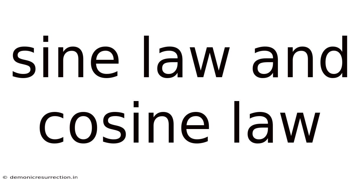Sine Law And Cosine Law