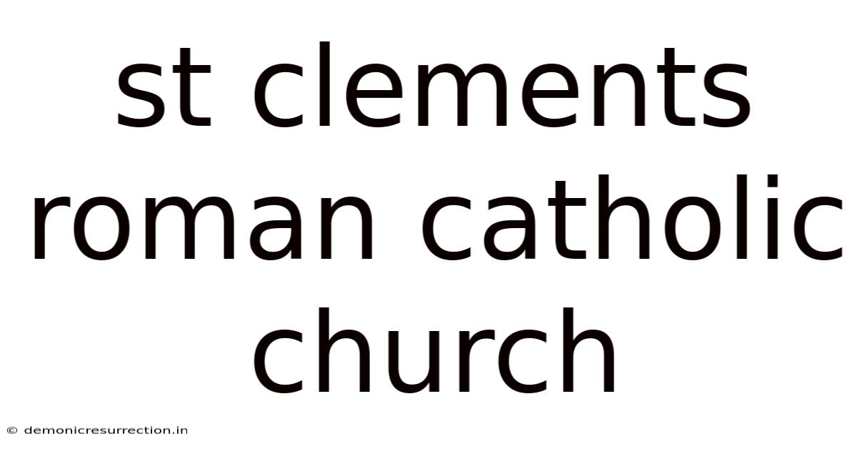 St Clements Roman Catholic Church