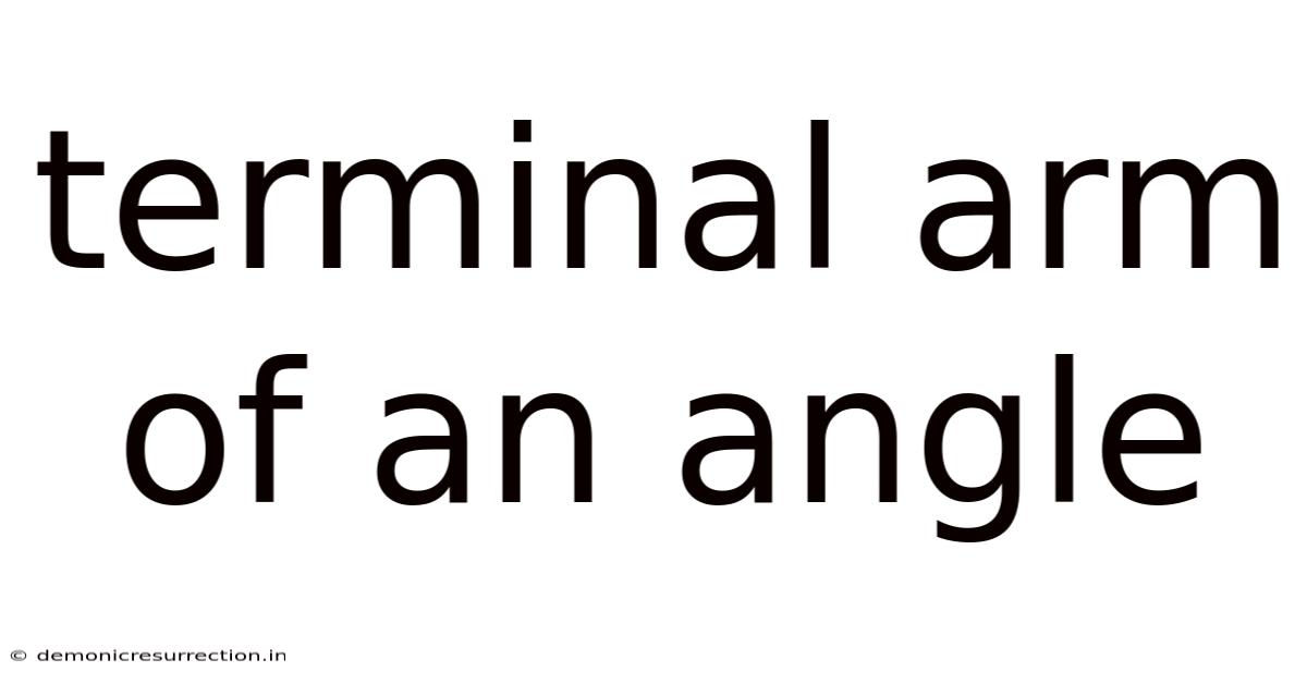 Terminal Arm Of An Angle