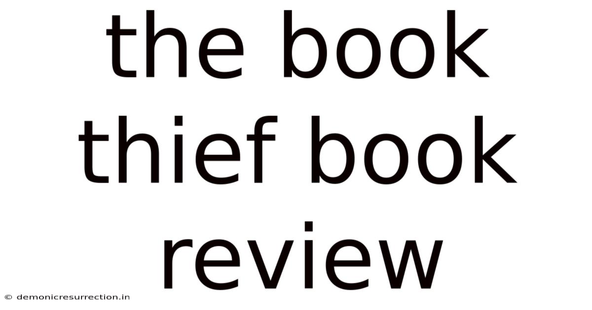 The Book Thief Book Review