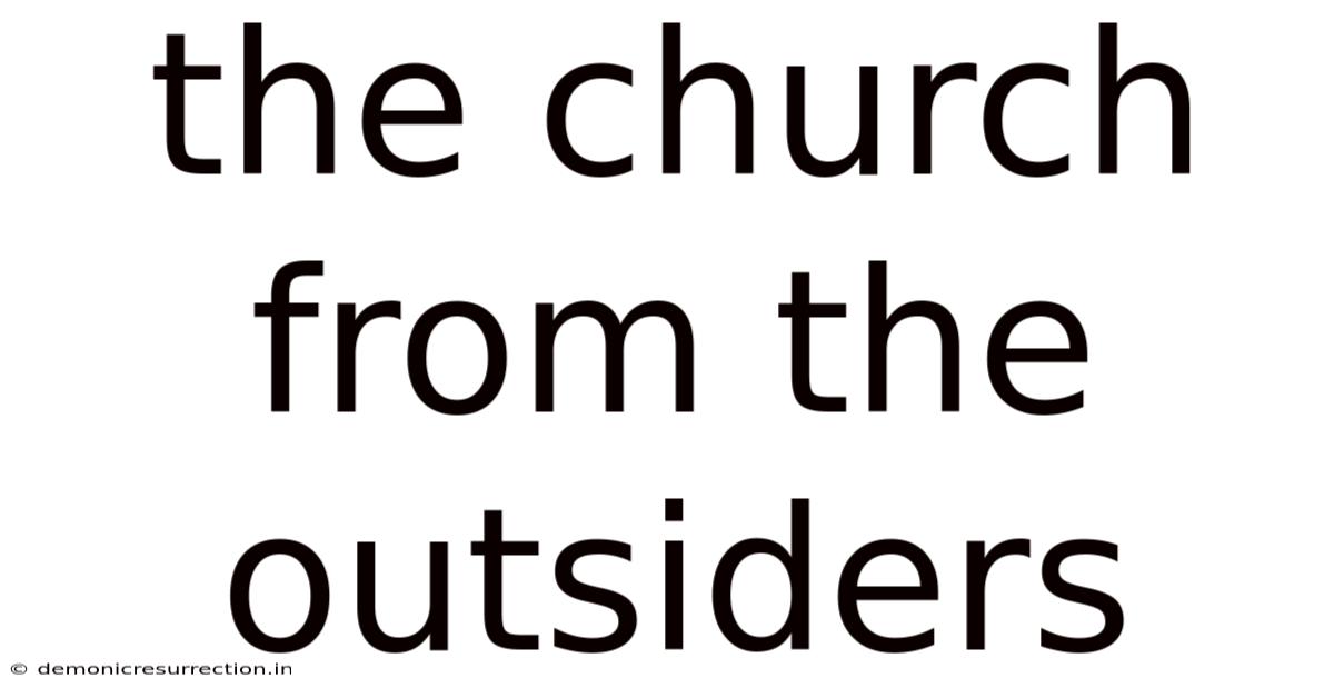 The Church From The Outsiders