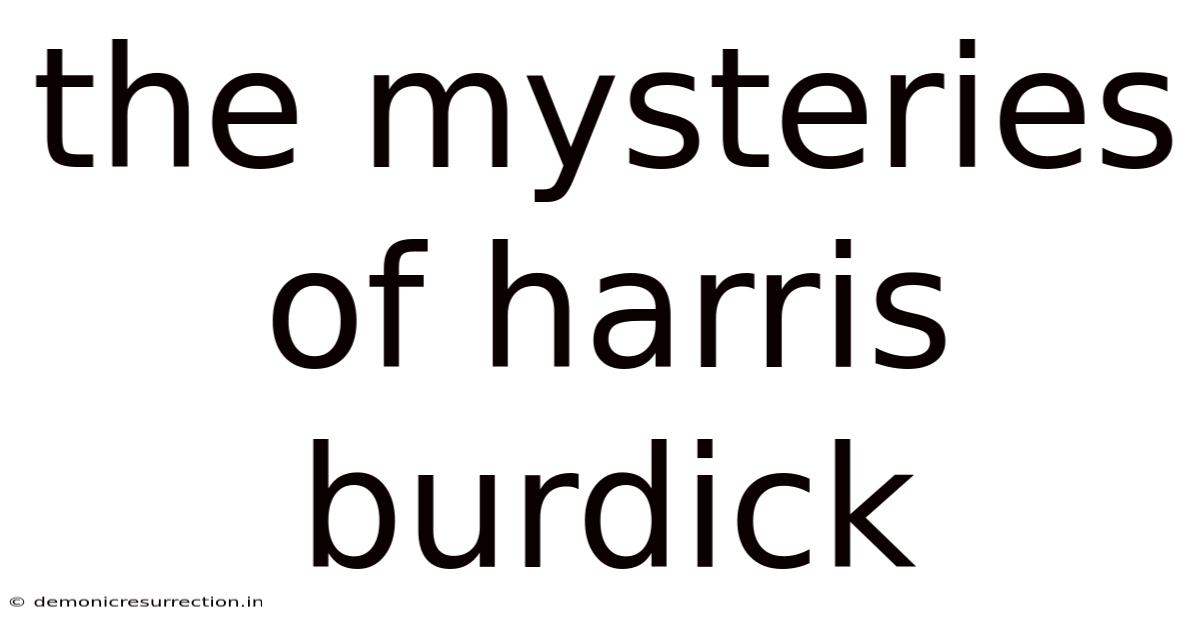 The Mysteries Of Harris Burdick