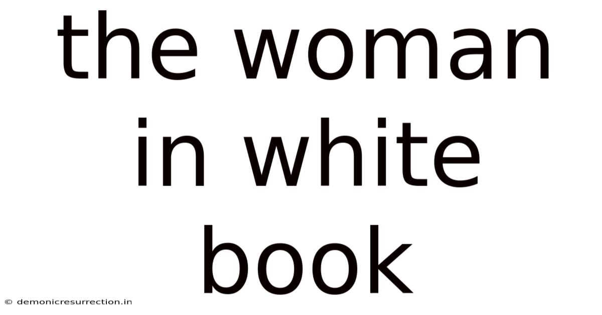 The Woman In White Book