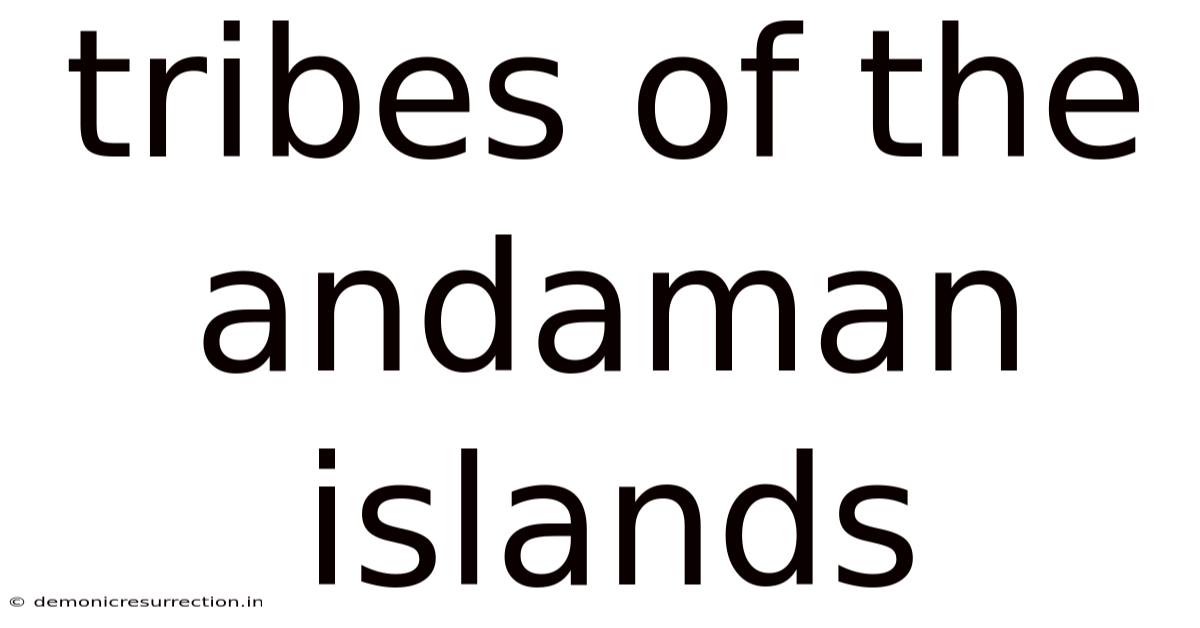 Tribes Of The Andaman Islands