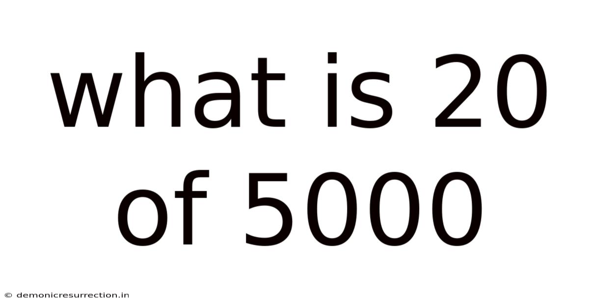 What Is 20 Of 5000