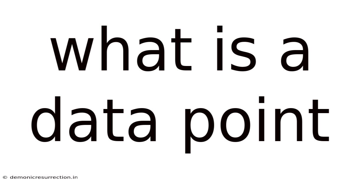 What Is A Data Point