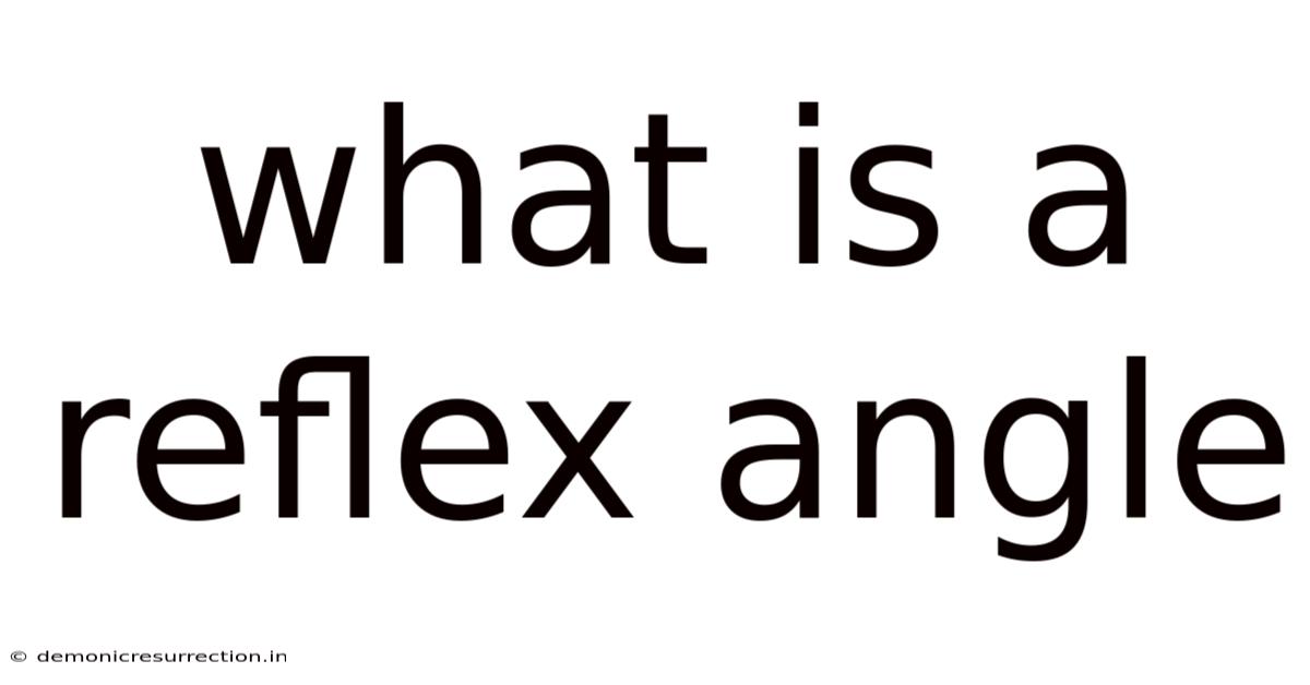 What Is A Reflex Angle