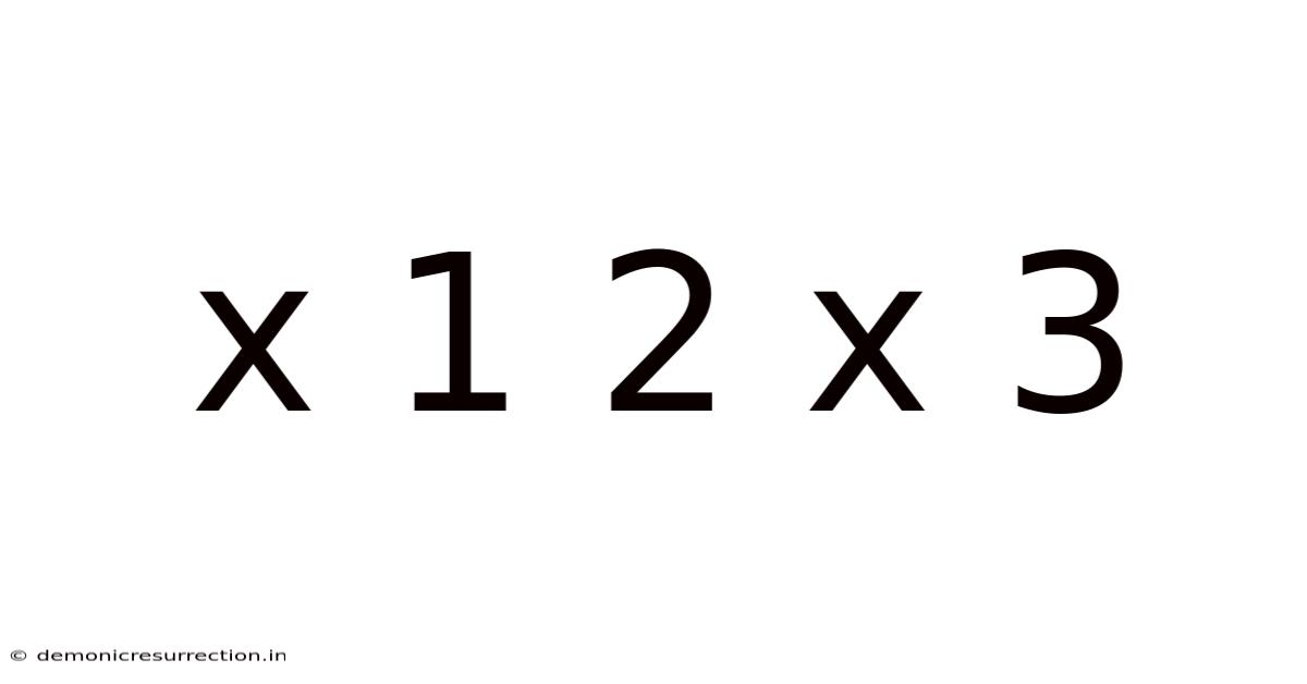 X 1 2 X 3