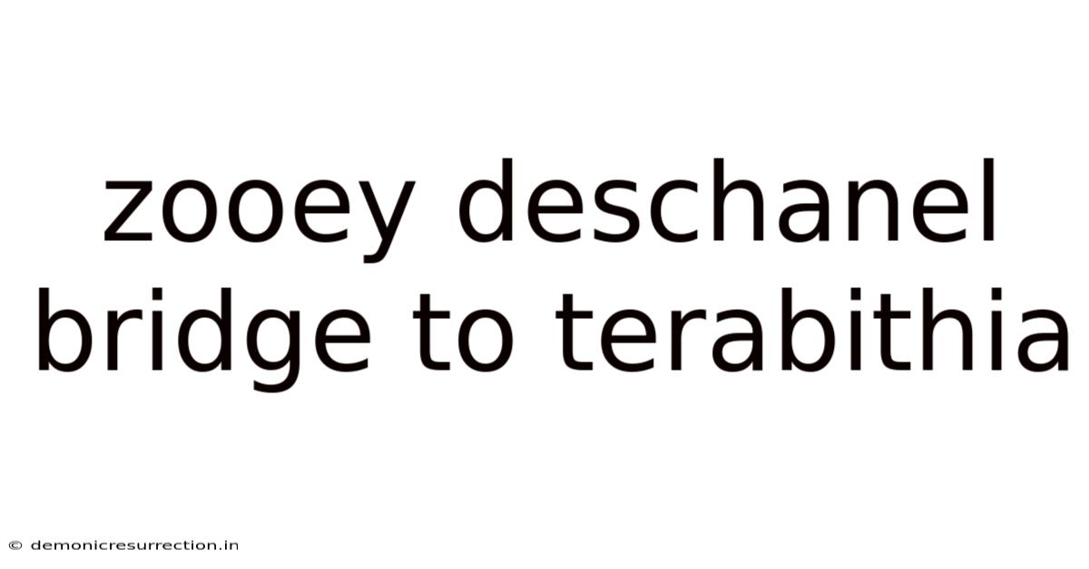 Zooey Deschanel Bridge To Terabithia